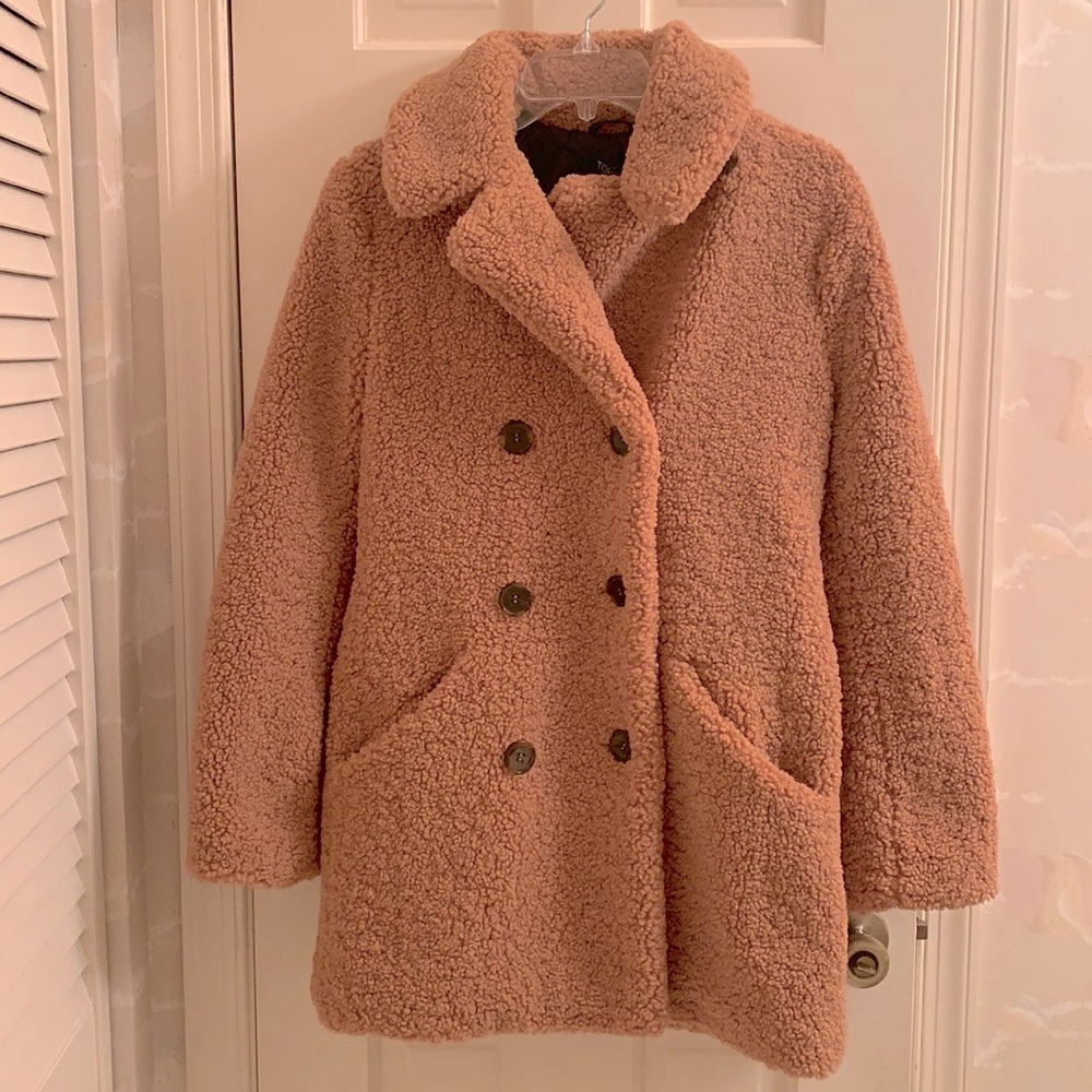 Topshop Teddy Bear Coat NWT Sz 2